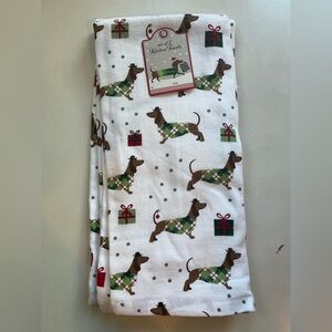 Bliss Studio Set of 2 Christmas dachshund  Kitchen Towel Set